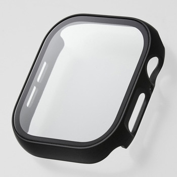 アップルウォッチ カバー Series 10[46mm] フルカバー ゴリラガラス 表面硬度10H 全面保護 エレコム