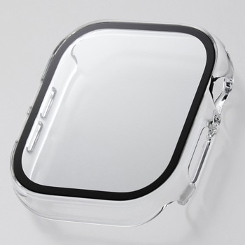 アップルウォッチ カバー Series 10[46mm] フルカバー ゴリラガラス 表面硬度10H 全面保護 エレコム
