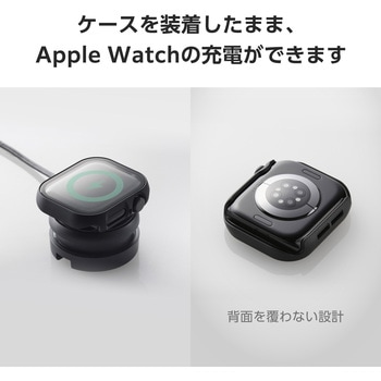 アップルウォッチ カバー Series 10 [42mm] フルカバー ゴリラガラス 表面硬度10H 全面保護 2重構造 エレコム