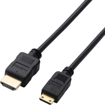 mini HDMI - HDMI 変換ケーブル スリムケーブル 4K/30Hz HEC/ARC対応 双方向通信 エレコム