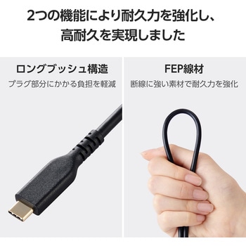 USB Type-C変換ケーブル TypeC to HDMI 4K(3840×2160px)/60Hz 高耐久 マルチディスプレイ ミラーリング エレコム