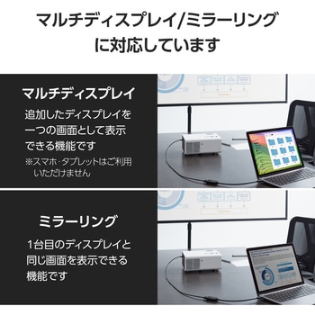 USB Type-C 変換アダプタ 0.15m TypeC to HDMI 4K(3840×2160px)/60Hz マルチディスプレイ ミラーリング エレコム