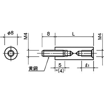 スペーサー(PPSスペーサー) BRP-400WEシリーズ(M=4 ピッチ0.7) - 廣杉計器