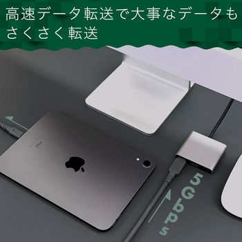 5Gbpsシリコンケーブル USB-A to USB-C iPhone16 15 Android各種 しなやか 絡まない USB3.2 Gen1 高速データ転送 ケーブルバンド付 2m 全1色 2年保証 スモーキーブラック MOTTERU