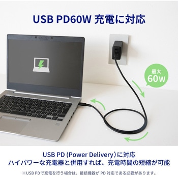 やわらかで高速転送 最大10Gbps/PD60W充電 USB Type-C to USB Type-Cケーブル 1m OWLTECH(オウルテック)