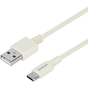 やわらかくて丈夫 耐屈曲1.5万回以上 急速充電3A/データ転送 USB Type-A to USB Type-C ケーブル 1.5m キナリ色 OWLTECH(オウルテック)