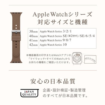 Apple Watch(40/41/42mm)用レザーライクシリコンバンド 『Mignonne(ミニョン)』シリーズ OWLTECH(オウルテック)