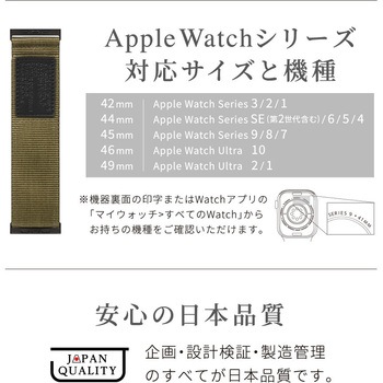 Apple Watch(44/45/46/49mm)用タフワイドループ 『TACTIX(タクトナイン)』シリーズ OWLTECH(オウルテック)