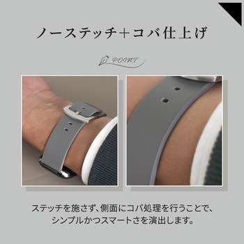 Apple Watch(40/41/42mm)用ジェニュインレザーループ 『TACTIX(タクトナイン)』シリーズ - OWLTECH(オウルテック)