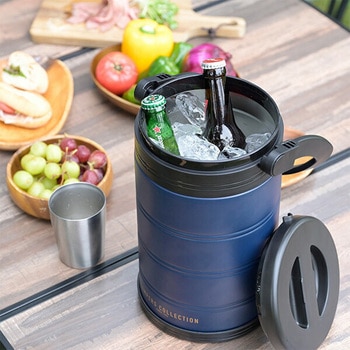 真空 アイスコンテナ 5L アウトドア キャンプ 氷 保冷 YAMAZEN(山善)