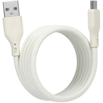 磁力でまとまる 急速充電3A/データ転送 USB Type-A to USB Type-C マグネットケーブル キナリ色モデル OWLTECH(オウルテック)
