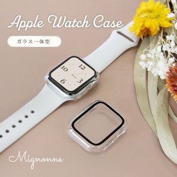 大切なAppleWatchを傷から守る画面保護ガラス一体型ケース クリア OWLTECH(オウルテック)