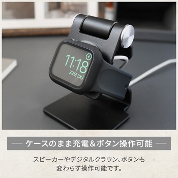大切なAppleWatchを傷から守る画面保護ガラス一体型ケース クリア OWLTECH(オウルテック)
