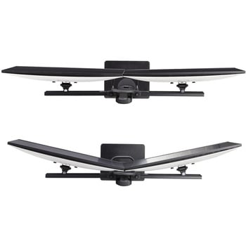 モニタースタンド/置き型/2画面/最大27インチ/耐荷重各6kg/VESA 75x75 100x100/高さ調整可能/工具不要 自立式 PC パソコン デュアルディスプレイアーム StarTech.com