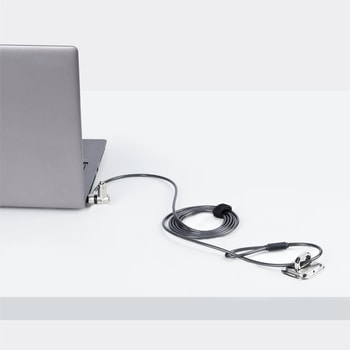 セキュリティーワイヤーロック/ケーブル長2m/シリンダー錠/3-in-1(標準、Noble Wedge、Nano Saver )/ノートPC 周辺機器 盗難防止 パソコンロック StarTech.com
