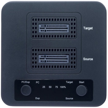 M.2 NVMe SSDスタンド/1対1/独立型 コピー機/最大90GBpm/USB 3.2 Type-A Type-C接続対応(20Gbps)/デュアルベイ クローン デュプリケーター StarTech.com