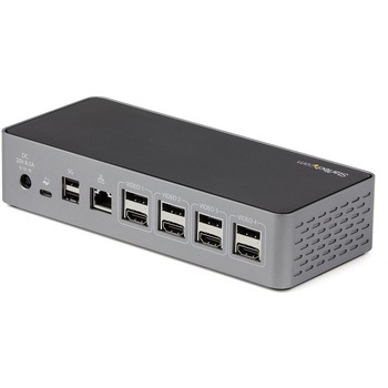 ドッキングステーション/USB-C接続/4画面/4K60Hz HDMI & DiplayPort/100W USB PD/1x USB-C + 3x USB-A/ギガビット有線LAN/Windows & Mac対応/多機能Type-Cハブ StarTech.com