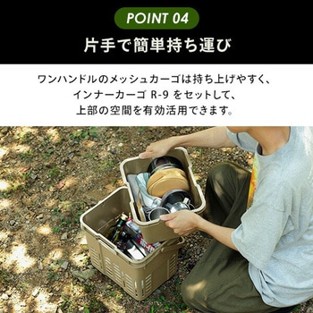 トランクカーゴ スターターセット 6点セット (TC-50S+メッシュカーゴ+インナーカーゴ×3+フタ) リス