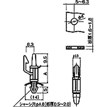 スペーサー(ワンタッチスペーサー) WN-00Iシリーズ(シャーシ・PC板用) 廣杉計器