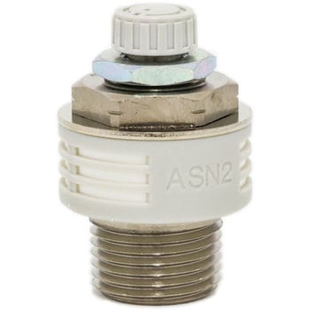 サイレンサ付排気絞り弁 (ASN2-～) SMC