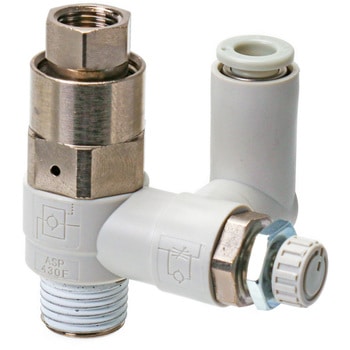 パイロットチェック弁付スピードコントローラ (ASP～) SMC