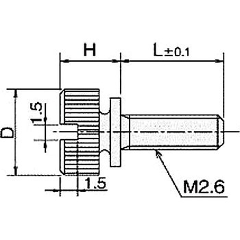 ローレットツマミ・ナット(黄銅ローレットツマミ) NB-200BCシリーズ 廣杉計器