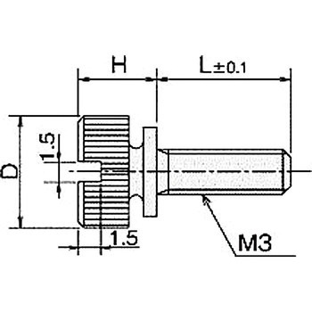 ローレットツマミ・ナット(黄銅ローレットツマミ) NB-300BCシリーズ 廣杉計器