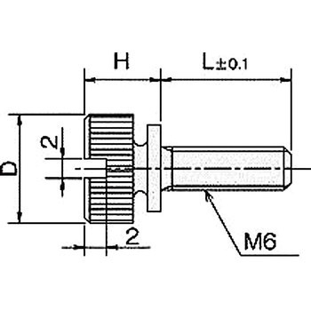 ローレットツマミ・ナット(黄銅ローレットツマミ) NB-600BCシリーズ 廣杉計器