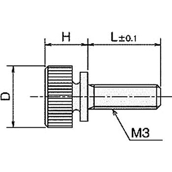 ローレットツマミ・ナット(黄銅ローレットツマミ) NB-300CCシリーズ 廣杉計器