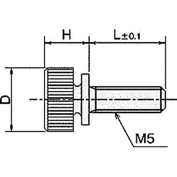 ローレットツマミ・ナット(黄銅ローレットツマミ) NB-500CCシリーズ 廣杉計器