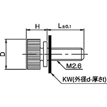 ローレットツマミ・ナット(黄銅ローレットツマミ) NB-200CG-Nシリーズ 廣杉計器