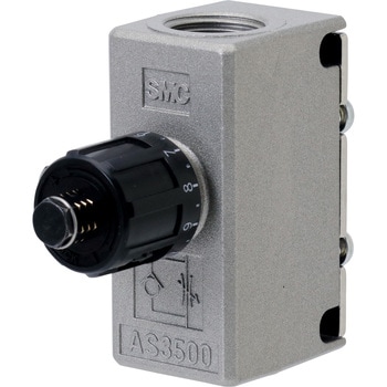 標準タイプスピードコントローラインラインタイプ(プッシュロック方式 )(AS3500-～) SMC