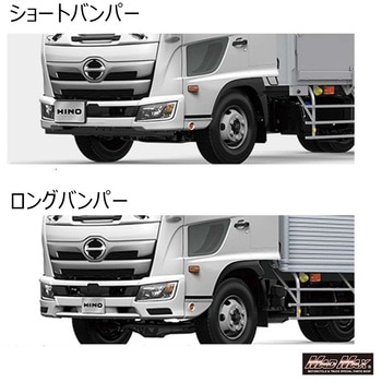 日野 17レンジャー メッキ ヘッドライトカバー スポイラーなし ショートバンパー専用 交換タイプ 左右セット MAD MAX(マッドマックス)