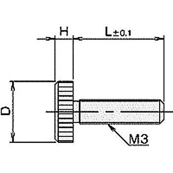 ローレットツマミ・ナット(黄銅ローレットツマミ) NB-300GCシリーズ 廣杉計器