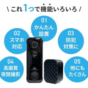 SecuSTATION スマホでドアホン スマートドアベル SecuSTATION