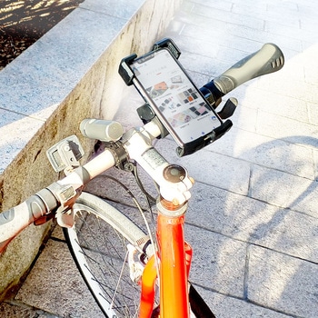 自転車/バイク用(手帳型対応)スマートフォンホルダー エアージェイ