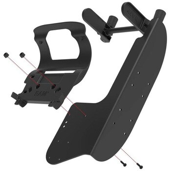 Zebra ZQ630シリーズ専用プリンターホルダー(ロールホルダー付) ボール無 RAM-PM1-ZE31U ラムマウント