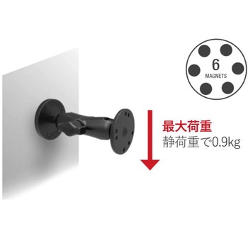 タフマグネットベース 貼付スチールプレートセット 直径66mm 1インチボール RAM-B-MAG66PU ラムマウント