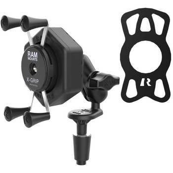 防振Xグリップ(S)&フォークステムベースセット(ショートアーム) 内径Φ12-38mm対応 1インチボール 【Vibe-Safe】 RAM-B-176-A-UN7-462 ラムマウント