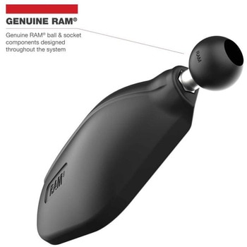タフミラー(ロングアーム/M10xP1.25用) 左右セット 1インチボール RAM-B-349-C-465RL ラムマウント