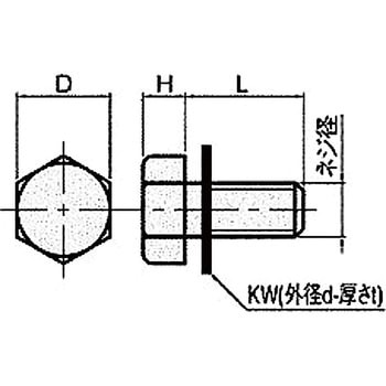 樹脂ネジ(ポリプロピレン ボルト) PPBT-0000-T 廣杉計器