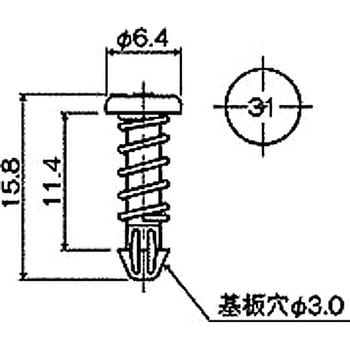 ナイロン ファンスナップリベット/NSR 廣杉計器
