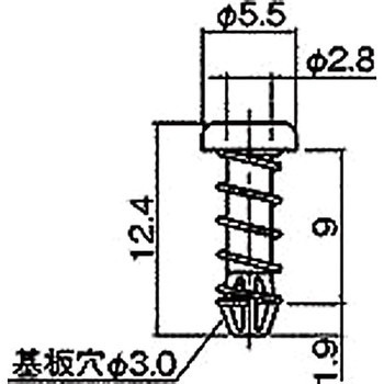 ナイロン ファンスナップリベット/NSR 廣杉計器