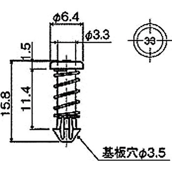 ナイロン ファンスナップリベット/NSR 廣杉計器