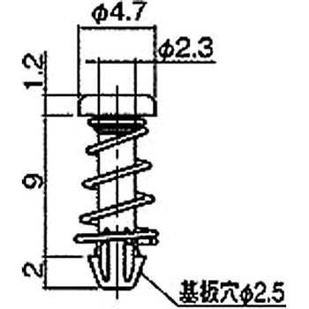 ナイロン ファンスナップリベット/NSR 廣杉計器