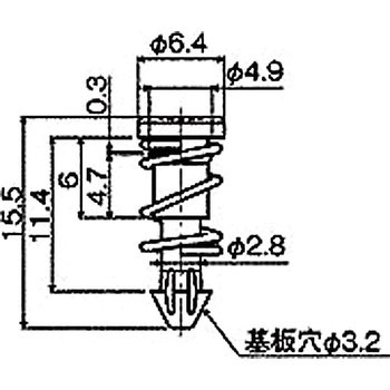 ナイロン ファンスナップリベット/NSR 廣杉計器