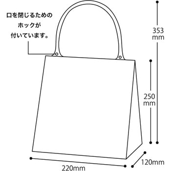 無地ハンドル付クリアギフトバッグ HEADS(ヘッズ)