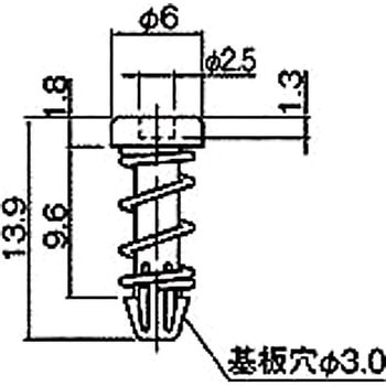 ナイロン ファンスナップリベット/NSR 廣杉計器
