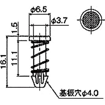 ナイロン ファンスナップリベット/NSR 廣杉計器