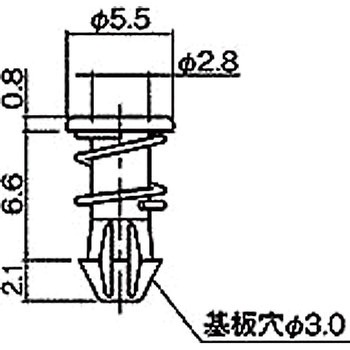 ナイロン ファンスナップリベット/NSR 廣杉計器